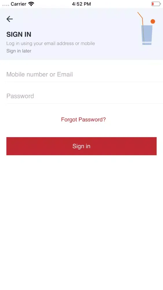 Скриншоты Speedy Eats Customer App