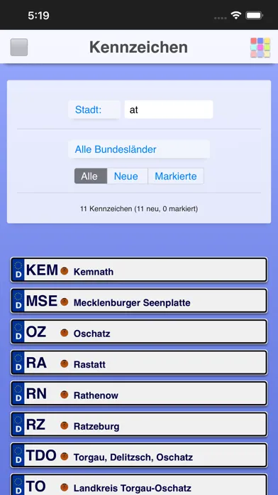 Скриншоты Kennzeichen Lite