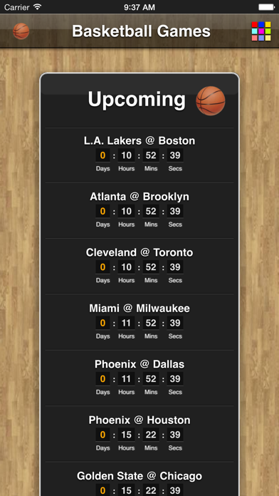 Captures d'écran de Basketball Games