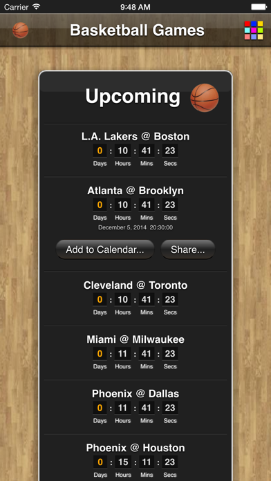Captures d'écran de Basketball Games