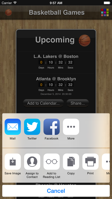 Captures d'écran de Basketball Games