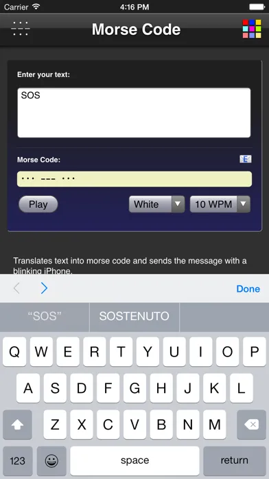 Morse Code سکرین شاٹس