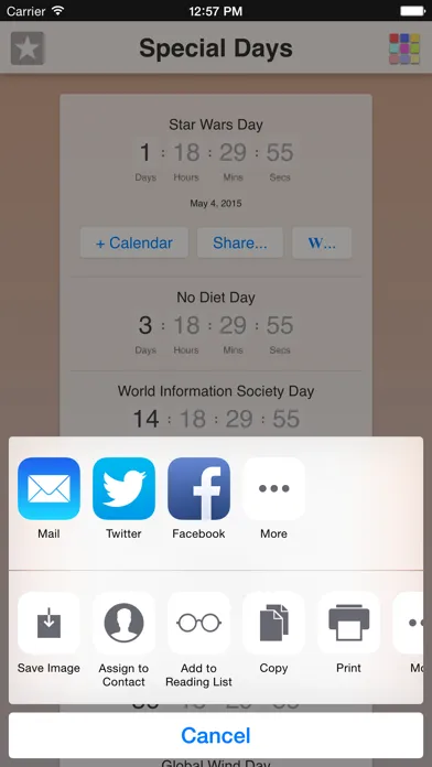 Special Days App स्क्रीनशॉट