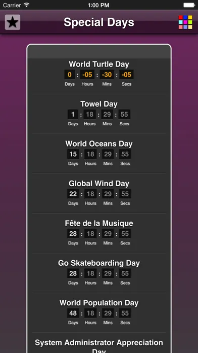 Special Days App स्क्रीनशॉट