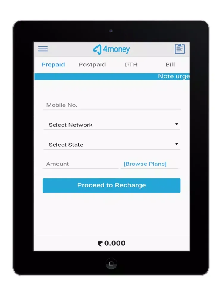 Capturas de tela do 4money - Retailer/Distributor iPad 