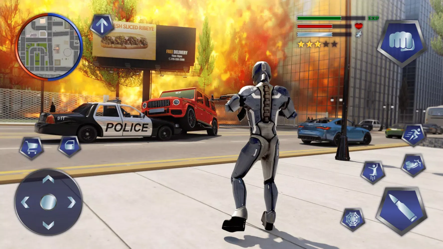Rope Hero Gangster Crime City Screenshots