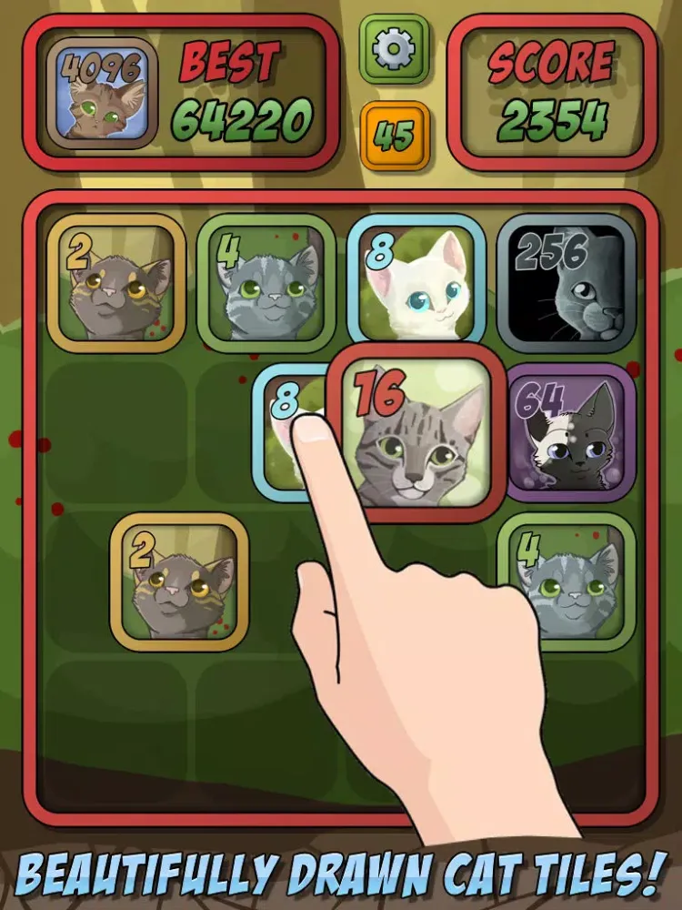 Zrzuty ekranu 2048 Cats iPad 