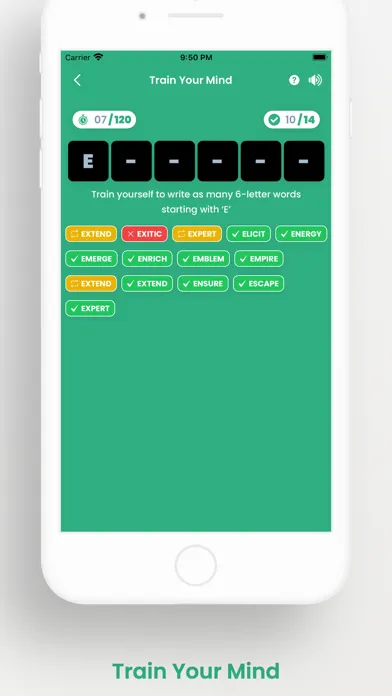 Zrzuty ekranu Verbal Fluency Game