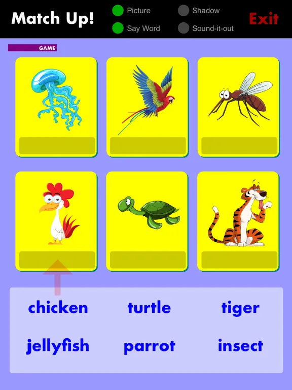 Screenshot di Phonic Flashcards - ANIMALS iPad 