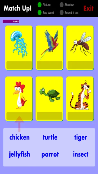 Screenshot di Phonic Flashcards - ANIMALS