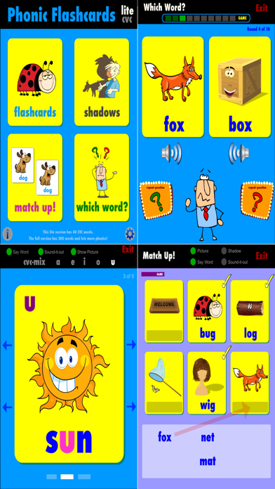 Phonic Flashcards lite CVC Ekran Görüntüleri