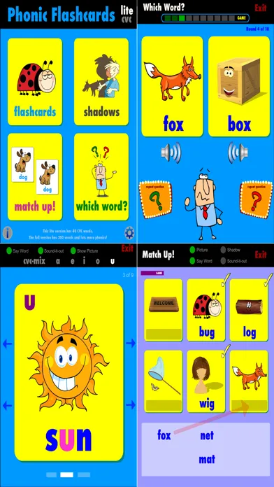 Phonic Flashcards lite CVC应用截图