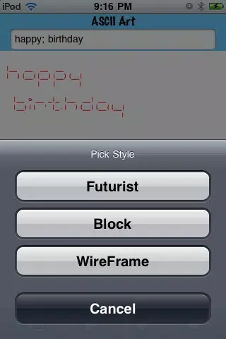 ASCII Art for iPhone スクリーンショット