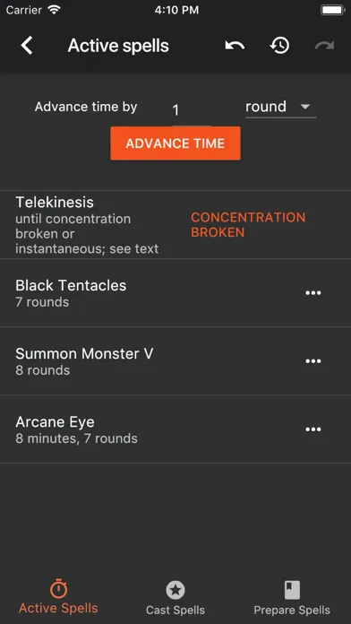 Spell Tracker (Pathfinder 1e) स्क्रीनशॉट