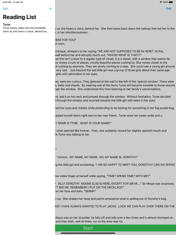Скриншоты ADHD Reader iPad 