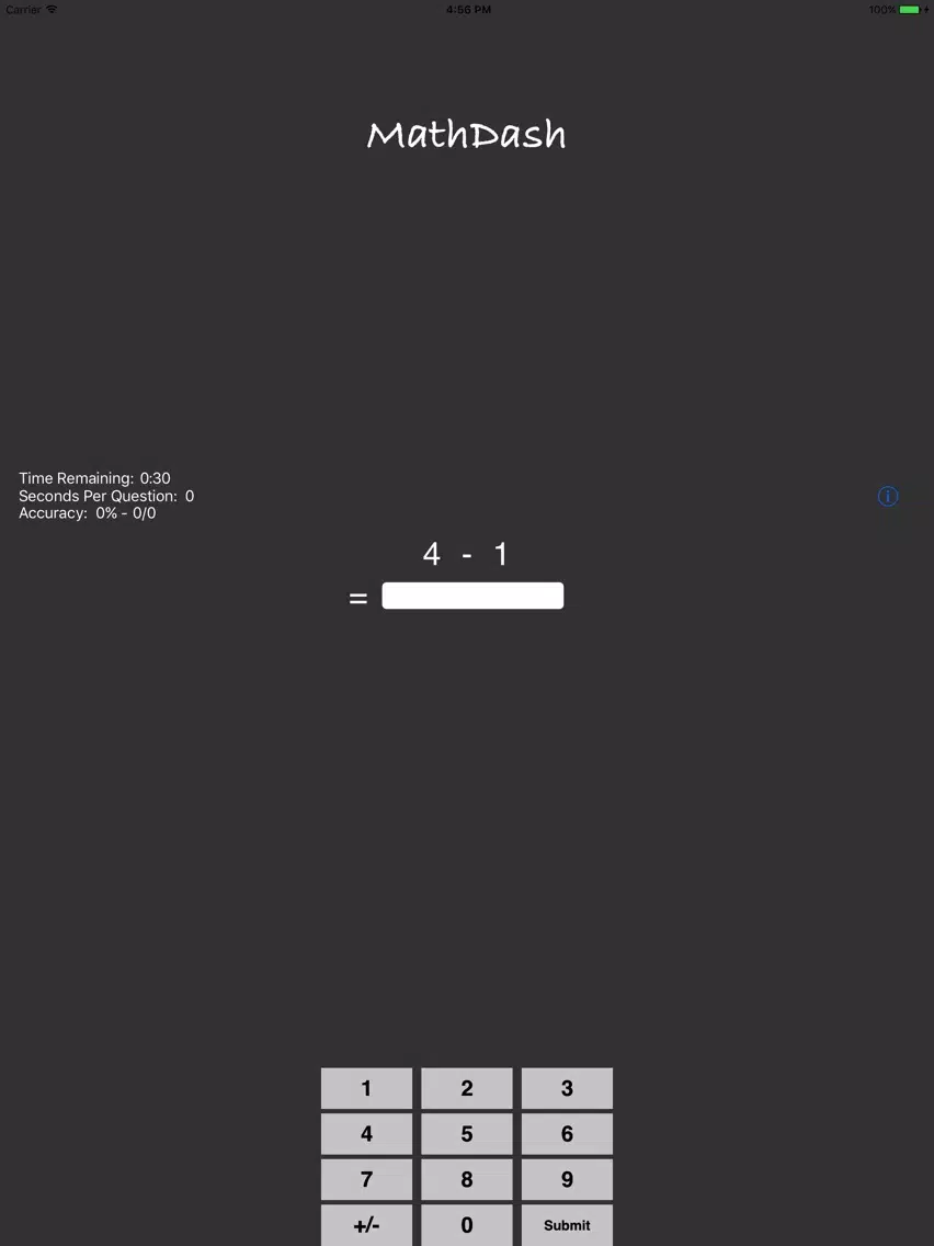 MathDash iPad  স্ক্রিনশট