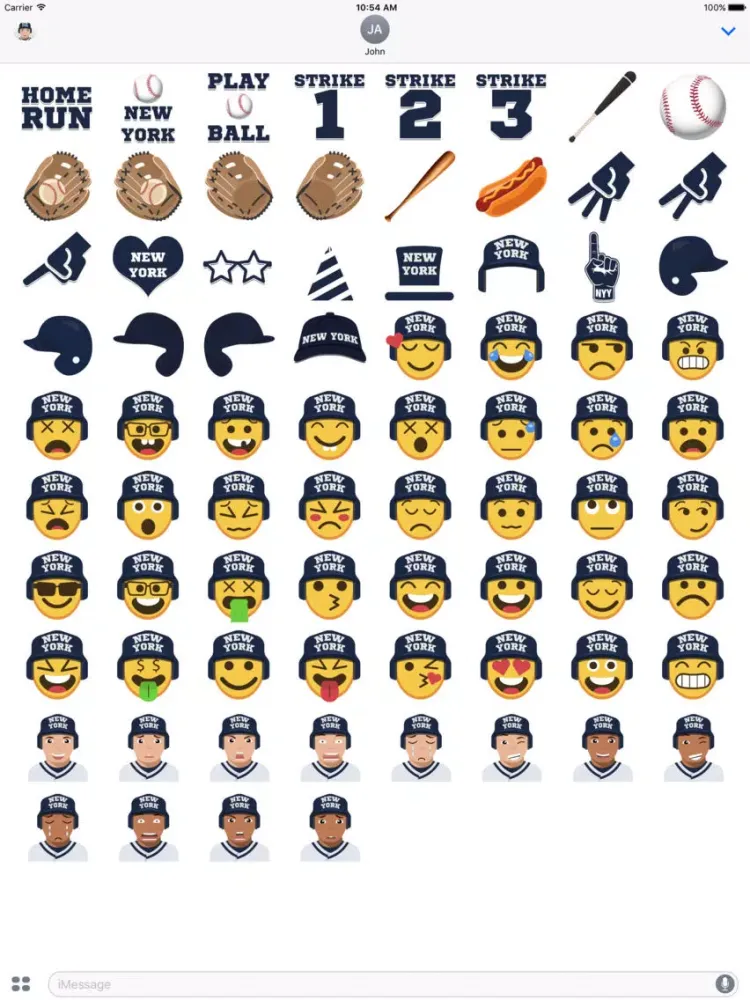 ภาพหน้าจอของ Atlanta Baseball Stickers & Emojis iPad 