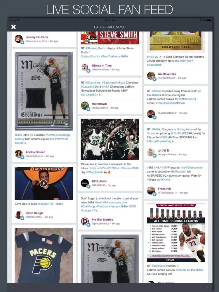 Live Basketball News & Predictions iPad  Screenshots