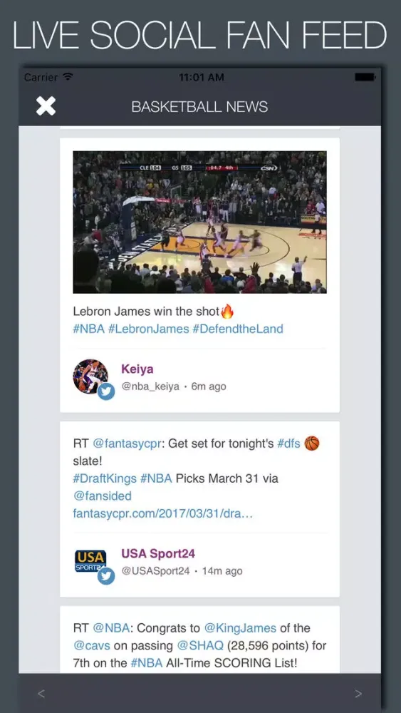 Live Basketball News & Predictions Screenshots