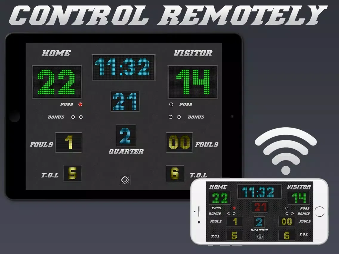 Zrzuty ekranu Basketball Scoreboard - Remote Scorekeeping iPad 