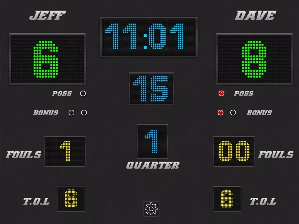 Zrzuty ekranu Basketball Scoreboard - Remote Scorekeeping iPad 