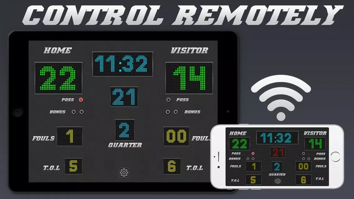 Zrzuty ekranu Basketball Scoreboard - Remote Scorekeeping