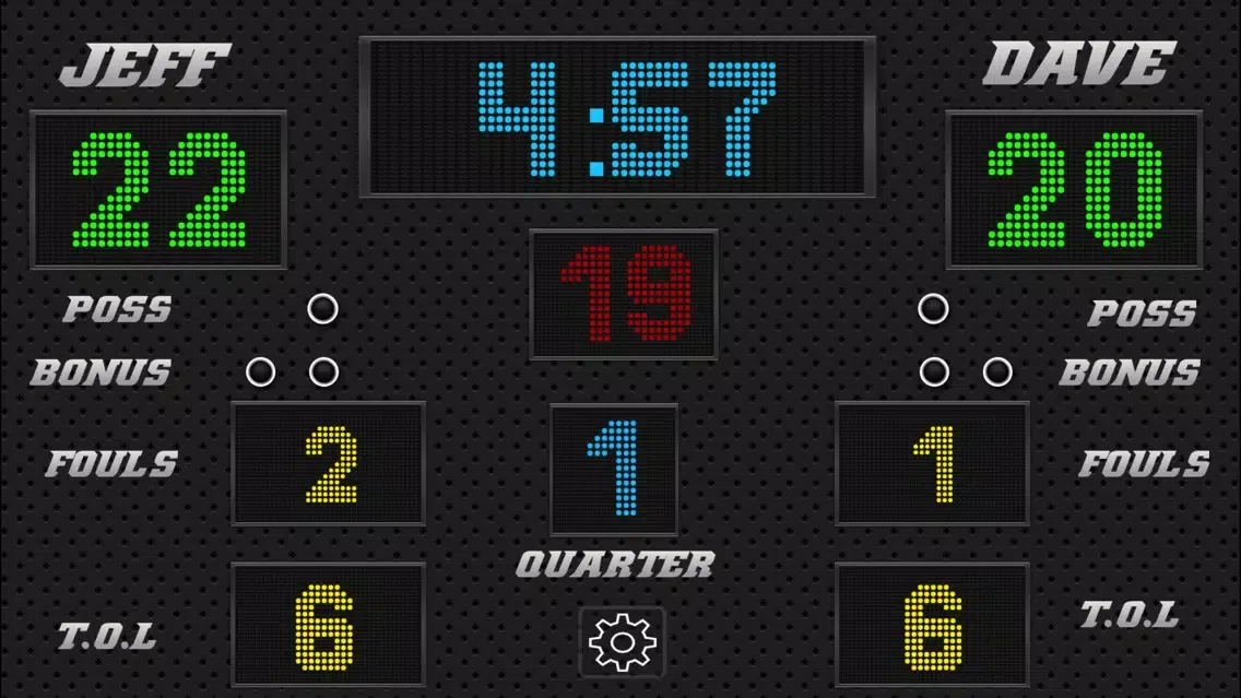 Zrzuty ekranu Basketball Scoreboard - Remote Scorekeeping