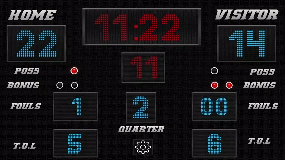 Zrzuty ekranu Basketball Scoreboard - Remote Scorekeeping