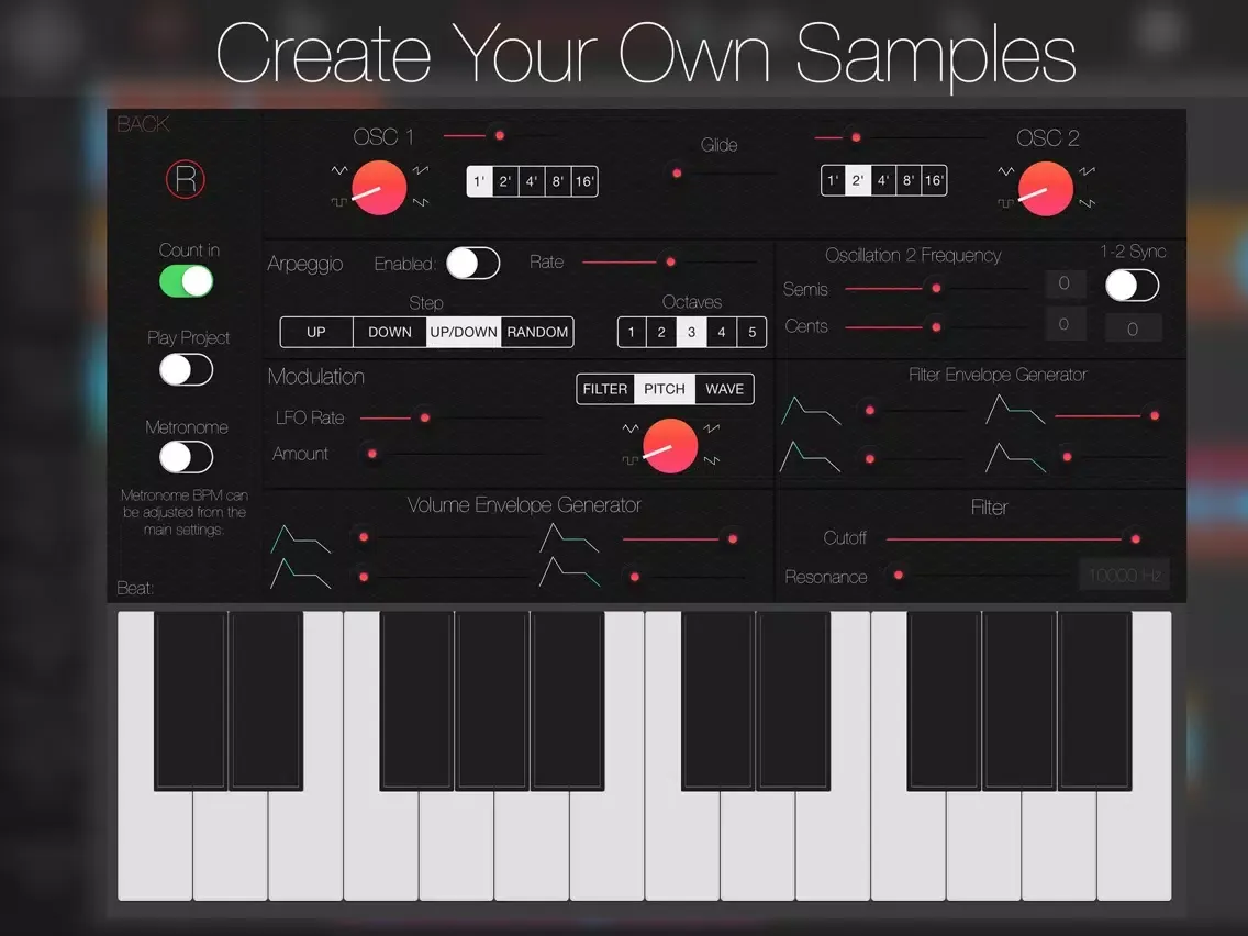 Ảnh chụp màn hình của Dubstep Studio 2: Create Dubstep Music iPad 