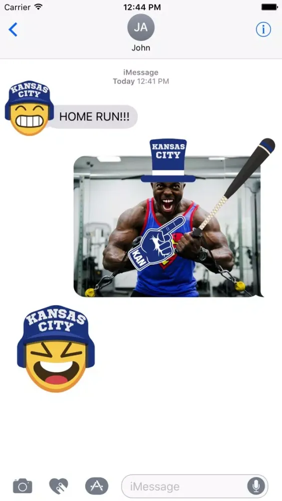 Kansas City Baseball Stickers & Emojis スクリーンショット