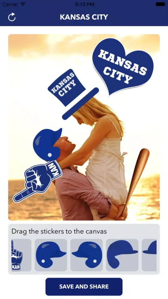 Kansas City Baseball Stickers & Emojis スクリーンショット