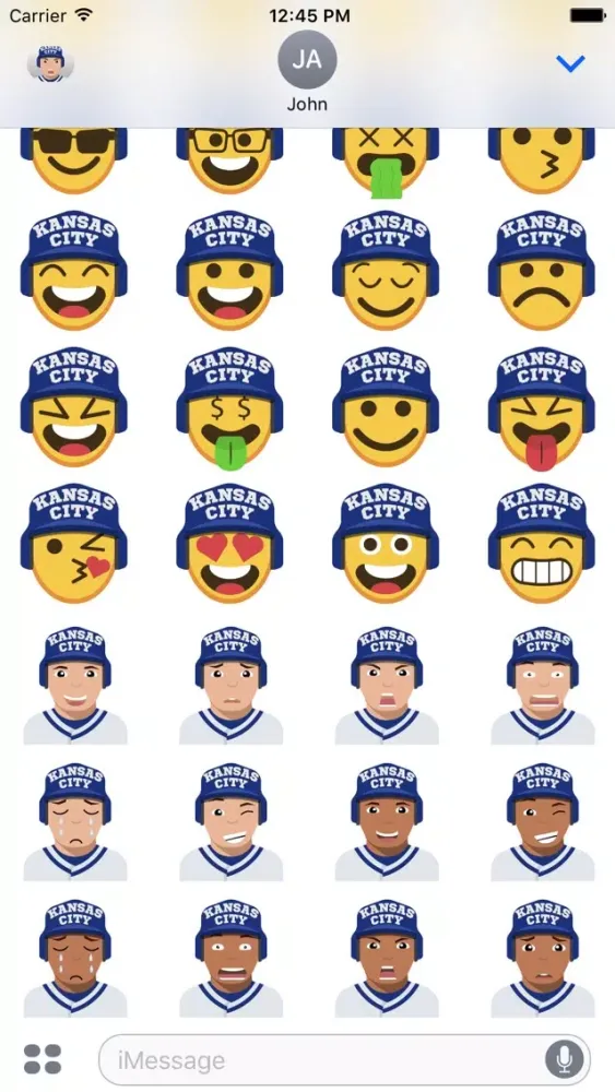 Kansas City Baseball Stickers & Emojis スクリーンショット