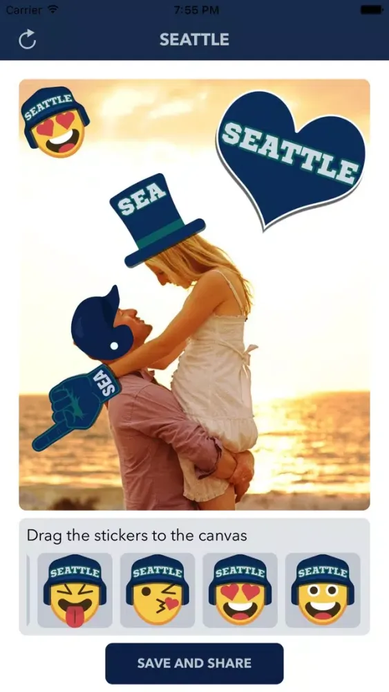 Seattle Baseball Stickers & Emojis سکرین شاٹس