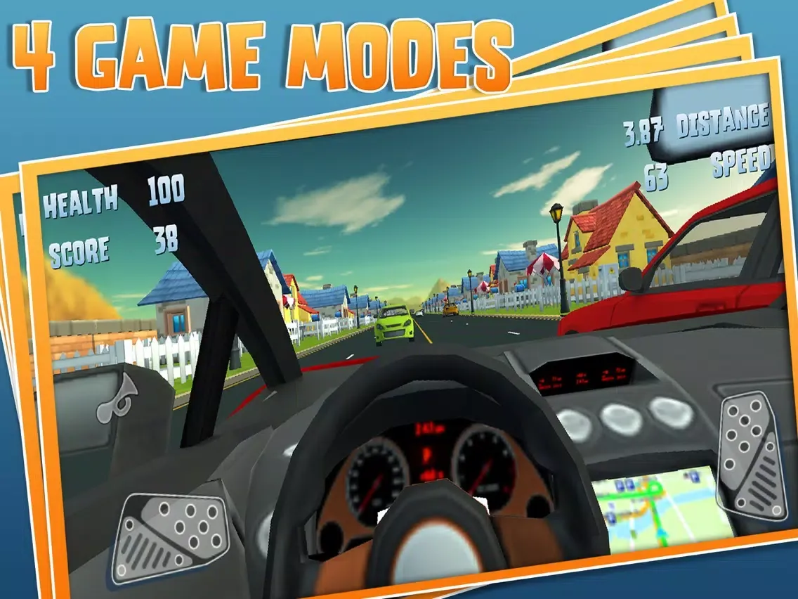 Toon Racer 2: 3D First Person Racing Game iPad  स्क्रीनशॉट