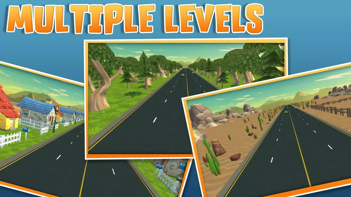 Toon Racer 2: 3D First Person Racing Game स्क्रीनशॉट