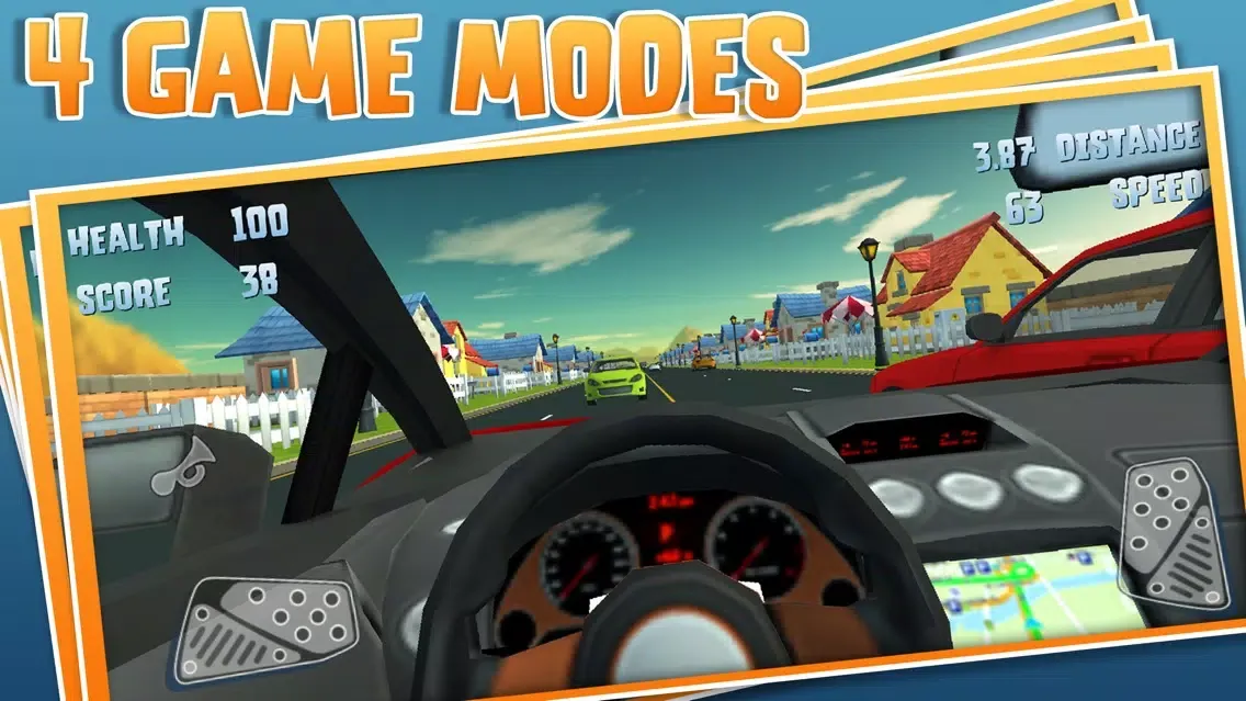 Toon Racer 2: 3D First Person Racing Game स्क्रीनशॉट