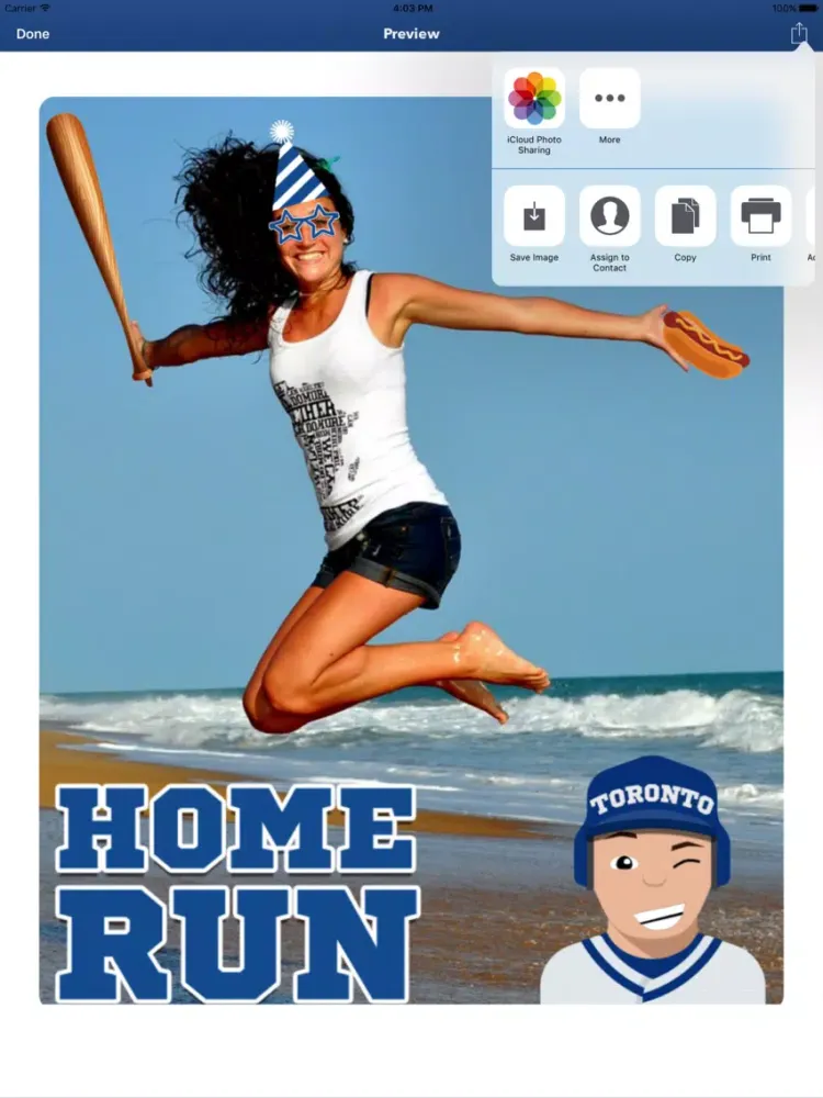 Toronto Baseball Stickers & Emojis iPad 應用截圖