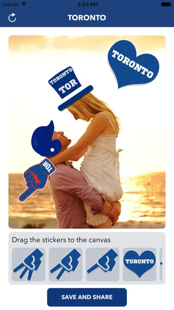 Toronto Baseball Stickers & Emojis應用截圖