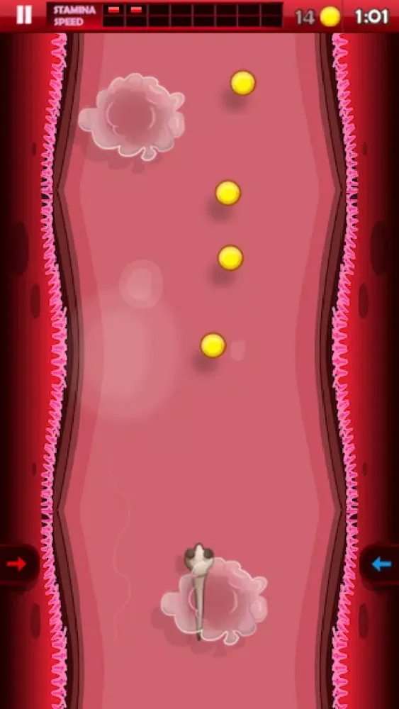 Tangkapan layar Spermy's Journey - A race to the egg!