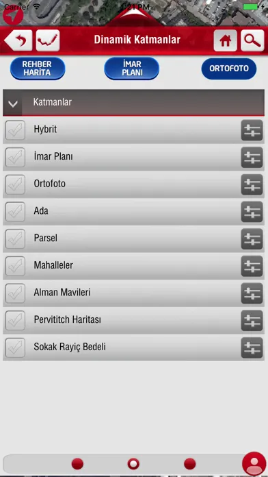 Tangkapan layar Fatih MobilGIS