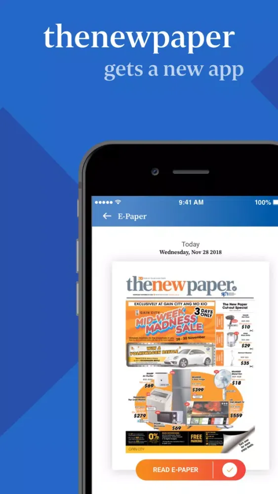 Captures d'écran de The New Paper