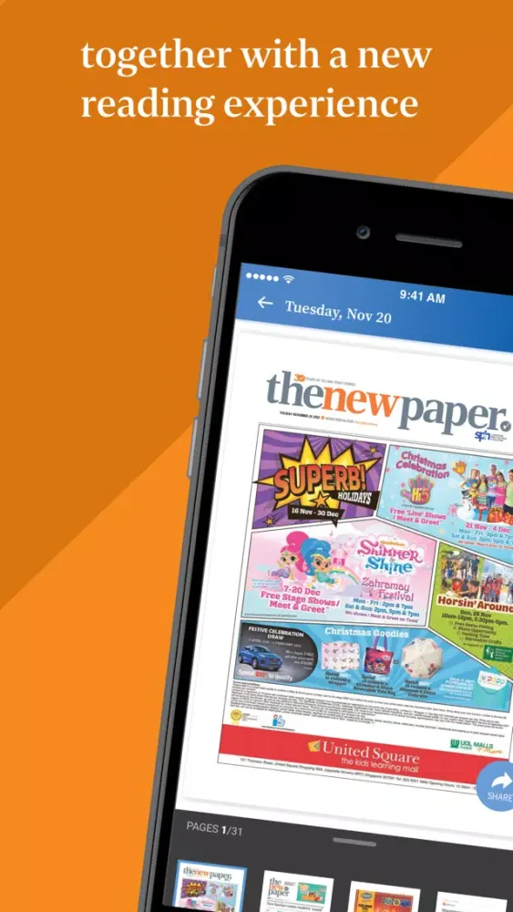 Captures d'écran de The New Paper