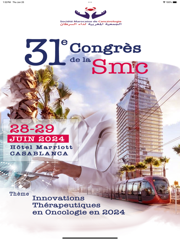 Tangkapan layar CONGRÈS SMC 2024 iPad 
