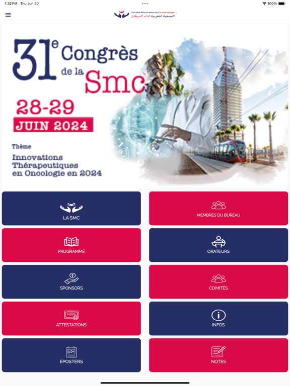 Tangkapan layar CONGRÈS SMC 2024 iPad 