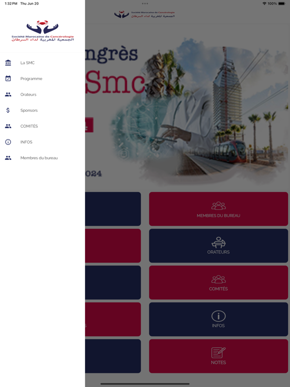 Tangkapan layar CONGRÈS SMC 2024 iPad 