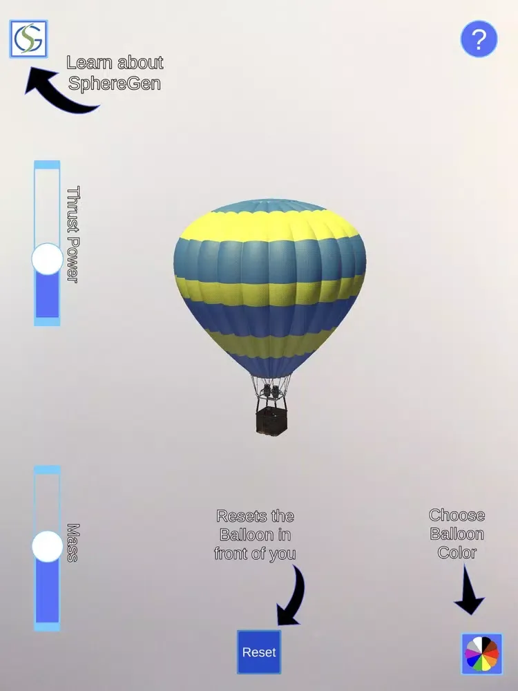 Скриншоты Hot AR Balloon iPad 