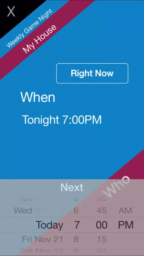 Zrzuty ekranu LMK App – an easy & fun way to invite friends out for any event