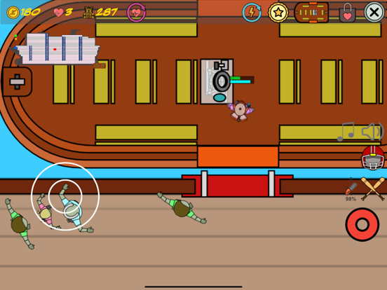 Captures d'écran de Zombies on a cruise iPad 