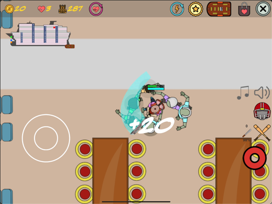 Captures d'écran de Zombies on a cruise iPad 