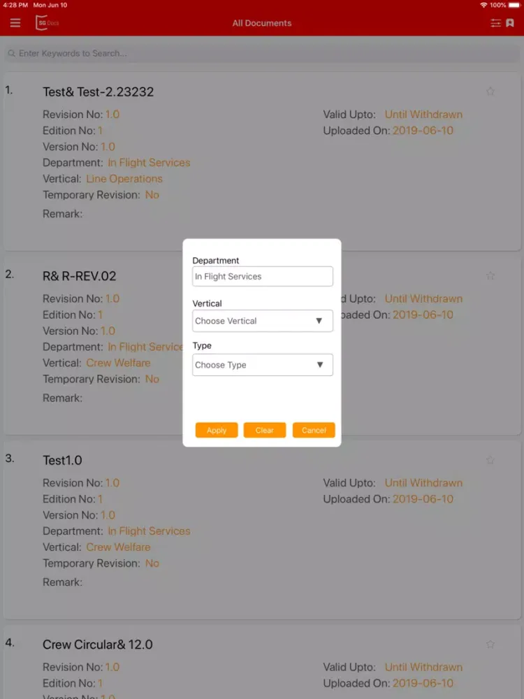 SGDocs iPad  स्क्रीनशॉट